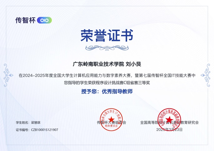C:\Users\Administrator\Desktop\传智杯素材\省赛奖状\程序设计省赛刘小艮老师.jpg